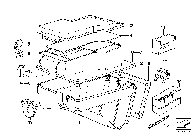 1995 BMW 318i Single Components For Fuse Box Diagram