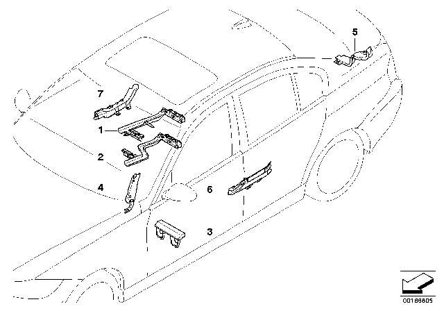 2011 BMW 328i Cable Guide Diagram