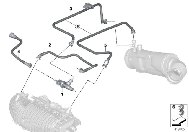 2014 BMW i8 Fuel Tank Breather Valve Diagram 2