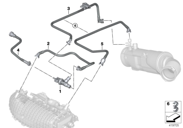 2019 BMW i8 Fuel Tank Breather Valve Diagram