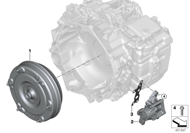 2016 BMW i8 Gasket Diagram for 24008635756