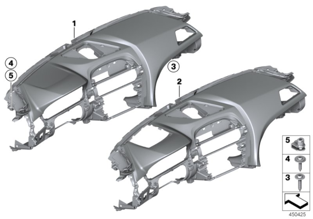 2019 BMW M6 Trim Panel Dashboard Diagram