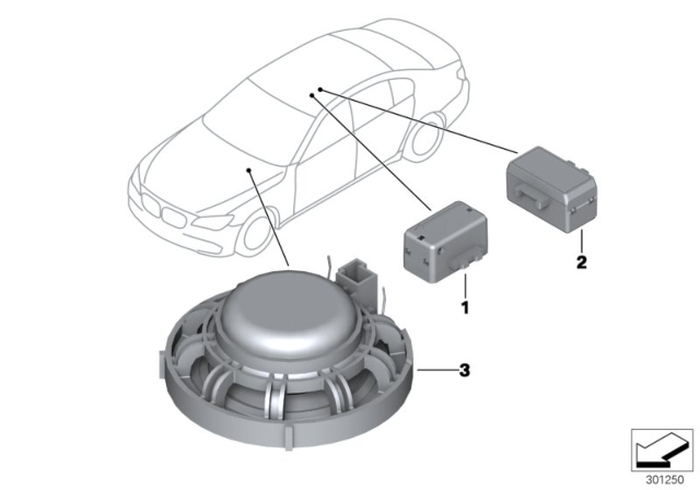 2015 BMW Alpina B7 Hands-Free System Diagram