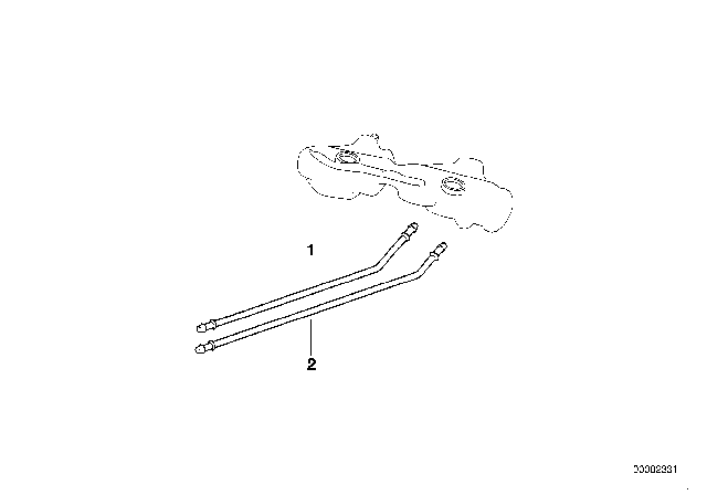 1995 BMW 325i Fuel Pipe Diagram 1