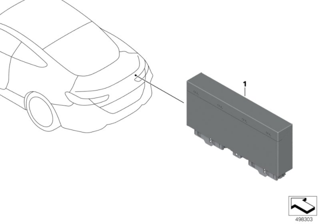 2019 BMW M850i xDrive CONVERTIBLE TOP MODULE Diagram for 61359879629