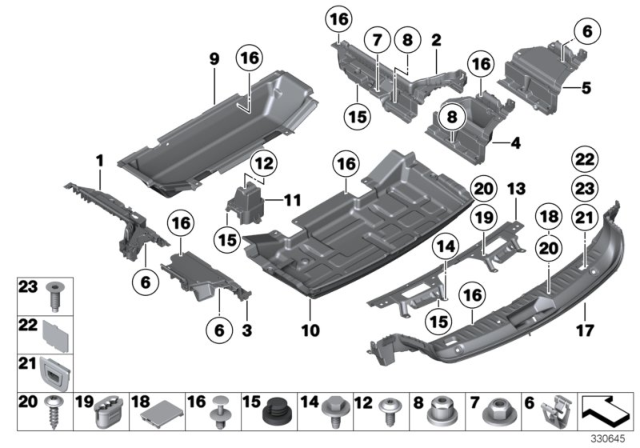 2016 BMW 550i GT xDrive Trim Panel, Rear Trunk / Trunk Lid Diagram 2