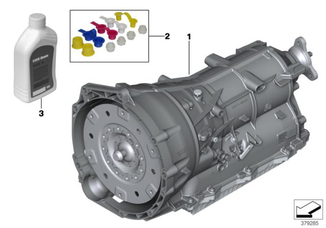 2019 BMW 440i Automatic Transmission GA8HP50Z Diagram