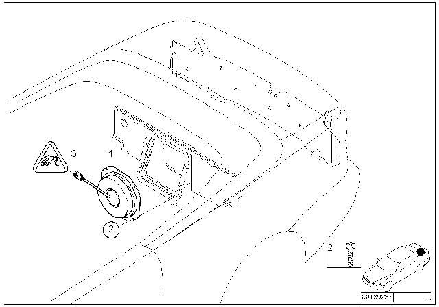 2001 BMW 330Ci Subwoofer HIFI System Diagram