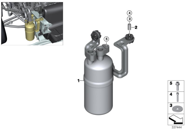 2016 BMW i3 Accumulator Drier Diagram