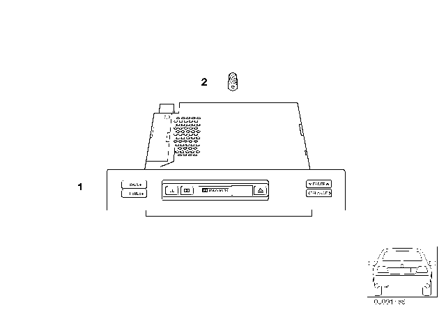 2002 BMW X5 Radio BMW Diagram 1