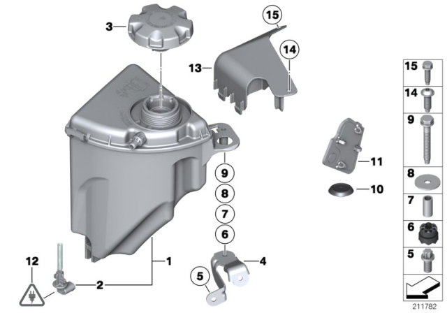 2014 BMW 535i xDrive Expansion Tank Diagram