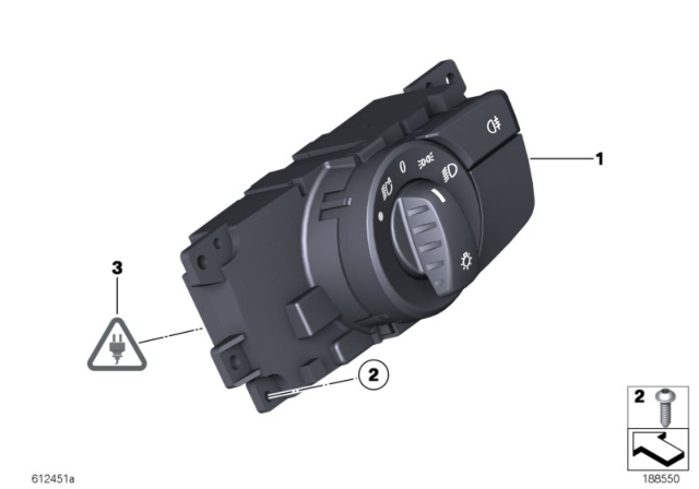 2014 BMW Z4 Control Element Light Diagram