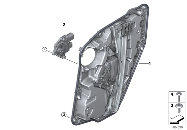 2020 BMW X6 CARRIER, DOOR REAR RIGHT Diagram for 51359879394