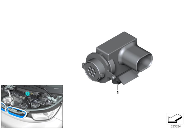 2019 BMW i3s Sensor F. Auc Diagram