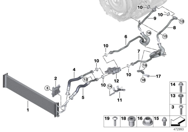 2020 BMW M760i xDrive Holder, Thermostat Diagram for 17228624268