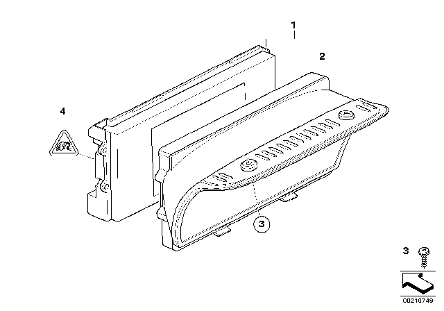 2007 BMW 328xi On-Board Monitor Diagram