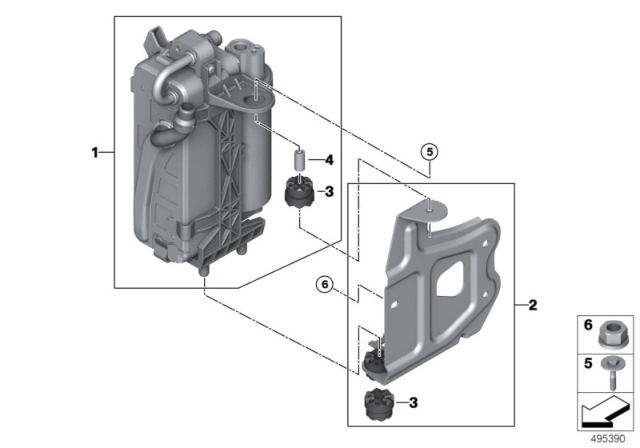 2020 BMW M340i Condenser, Air Conditioning Diagram