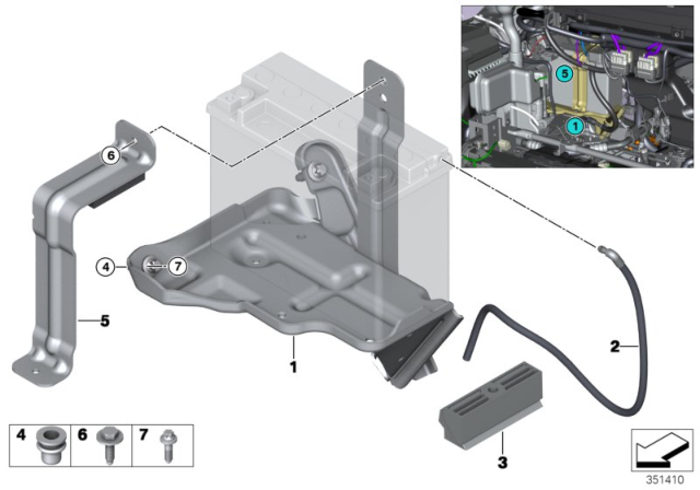 2018 BMW i3 Rollover Bar Diagram for 61218602817