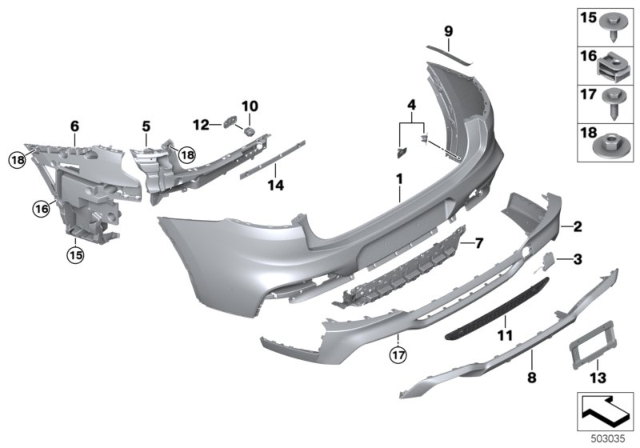 2020 BMW X4 M ADJUSTMENT ELEMENT Diagram for 51127480583