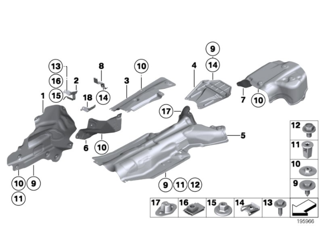 2012 BMW Z4 Heat Resistance Plate Engine Support Diagram for 51487191082