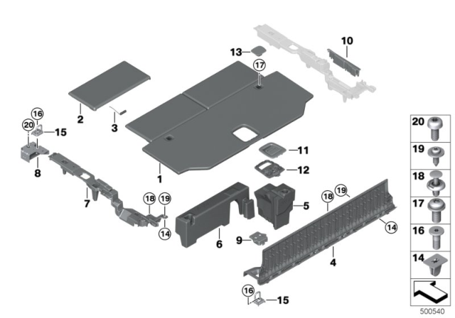 2019 BMW X5 HANDLE, UPPER SECTION Diagram for 51479479569