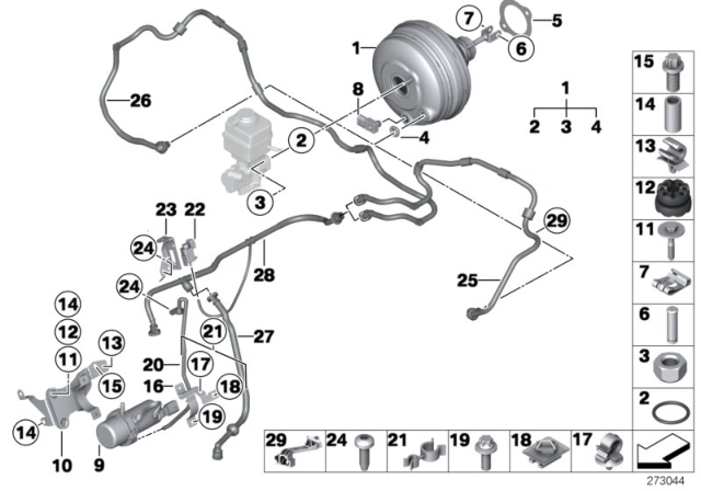 2012 BMW ActiveHybrid 5 Hose Clamp Diagram for 11721164034