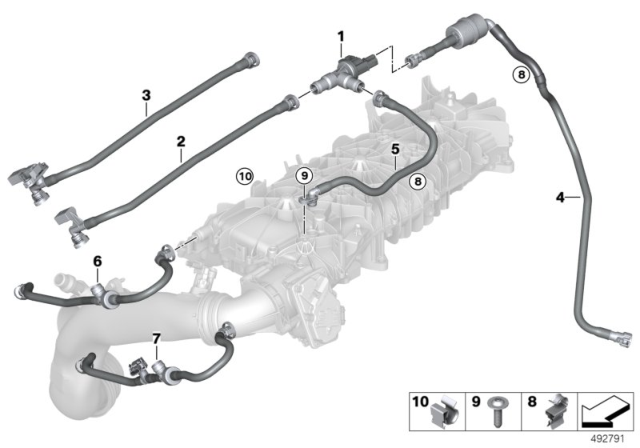 2020 BMW 840i Fuel Tank Breather Valve Diagram