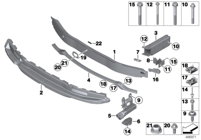 2019 BMW 230i Support, Front Diagram