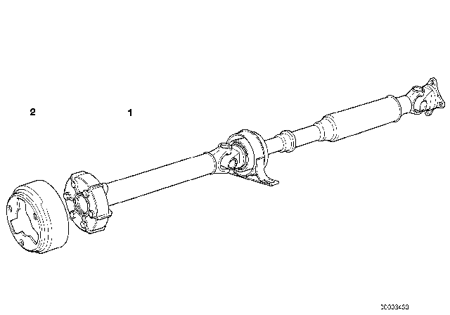 1999 BMW Z3 Axle Drive Shaft Diagram for 26111229474