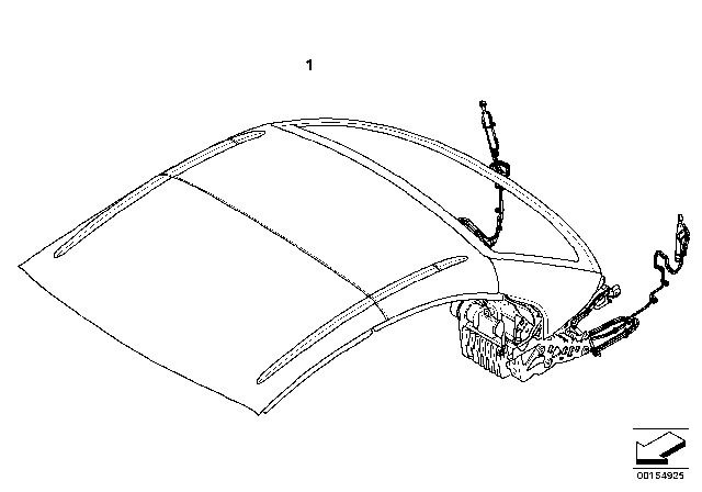 2012 BMW 328i Hardtop, Retractable Diagram 1