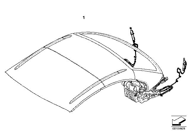 2013 BMW 328i Hardtop, Retractable Diagram 1