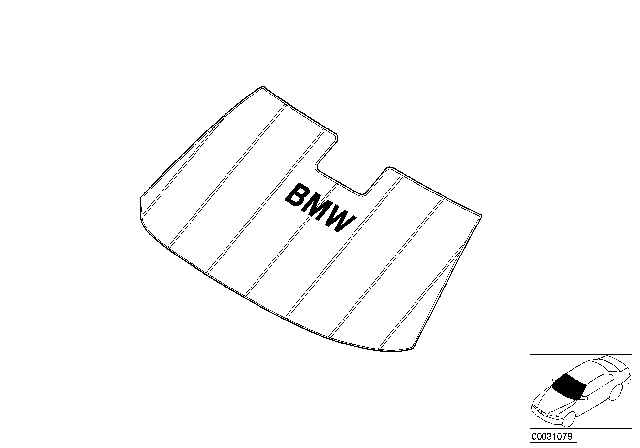 1989 BMW 325i Sunshade For Windshield Diagram