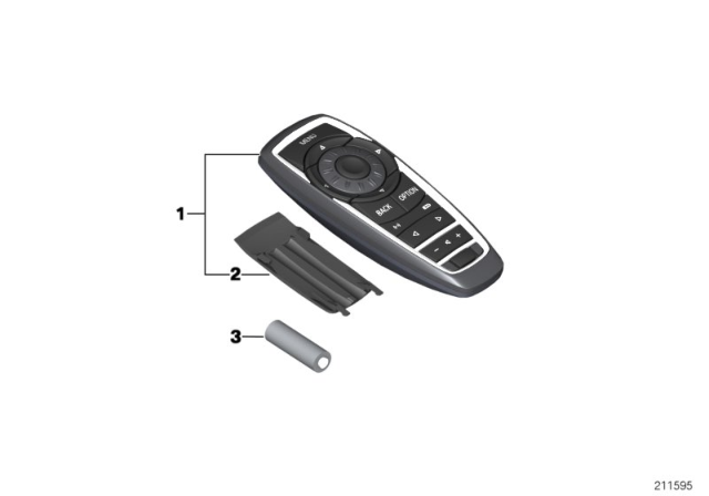 2010 BMW 528i Remote Control Diagram