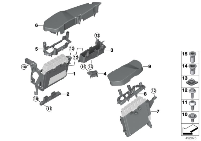 2019 BMW M850i xDrive CLIP NUT Diagram for 07148654556