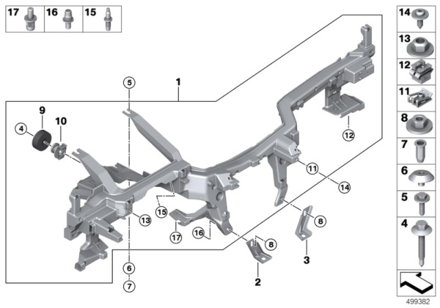 2018 BMW 740i xDrive Carrier Instrument Panel Diagram