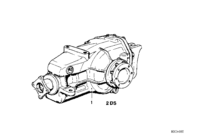 1990 BMW 735iL Rear-Axle-Drive Diagram