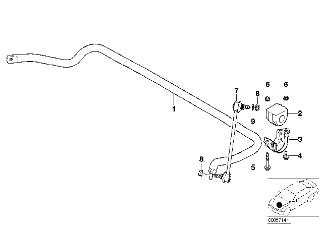 2001 BMW Z8 Fillister Head Screw Diagram for 31351096645