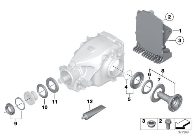 2014 BMW Z4 Final Drive, Gasket Set Diagram
