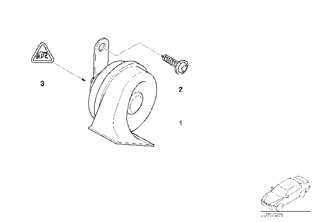 2006 BMW 760i Horn Diagram