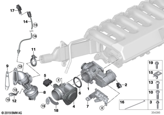 2010 BMW X5 Temperature Sensor Diagram for 13627811913