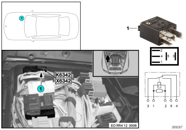 2012 BMW 760Li Relay, Quantity Control Valves Diagram