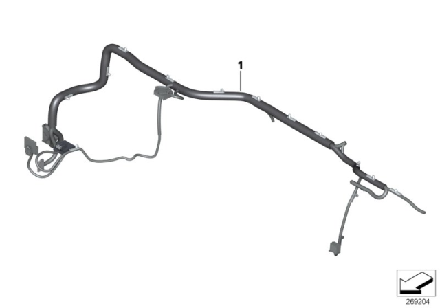 2014 BMW 428i Wiring Harness, Instrument Panel Diagram