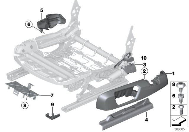 2015 BMW 328i xDrive Seat, Front, Seat Panels, Electrical Diagram