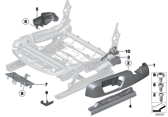 2017 BMW 330i xDrive Seat, Front, Seat Panels, Electrical Diagram