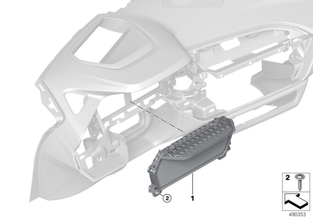 2020 BMW Z4 Instrument Cluster Basic Diagram