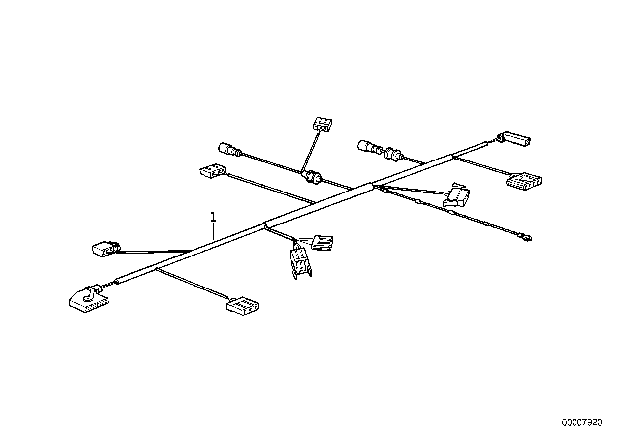 1994 BMW 540i Various Additional Wiring Sets Diagram 1