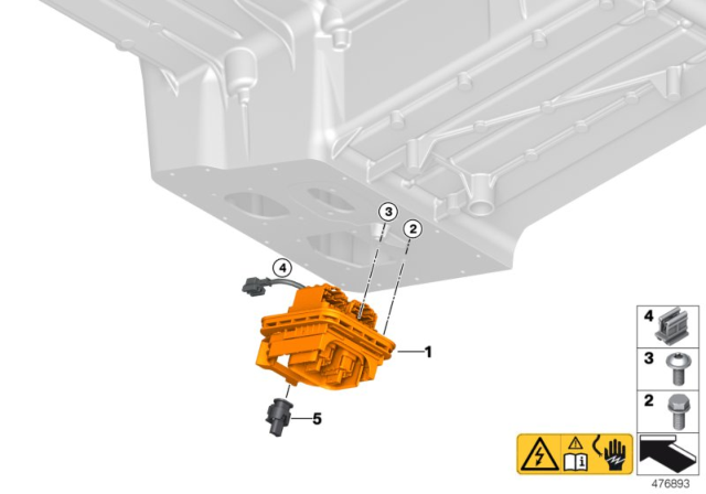 2017 BMW 330e Sedan(F30) High-Voltage Accumulator Diagram 2