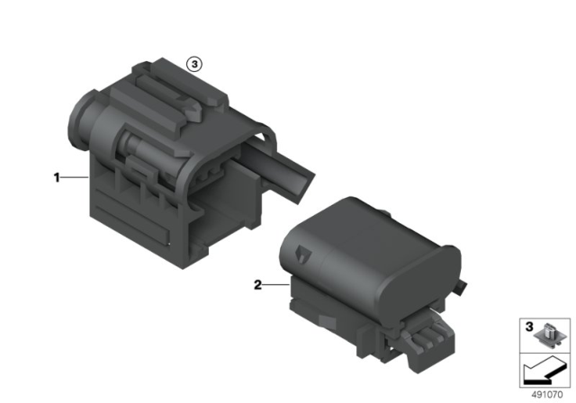 2019 BMW i3s Single Components Wiring Harness Repair Diagram