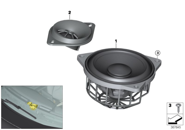 2016 BMW i8 Loudspeaker Diagram