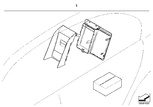 2007 BMW 760Li Retrofit, Ski Bag Diagram